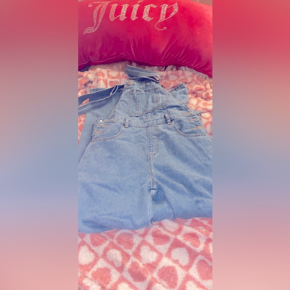 Denim overalls